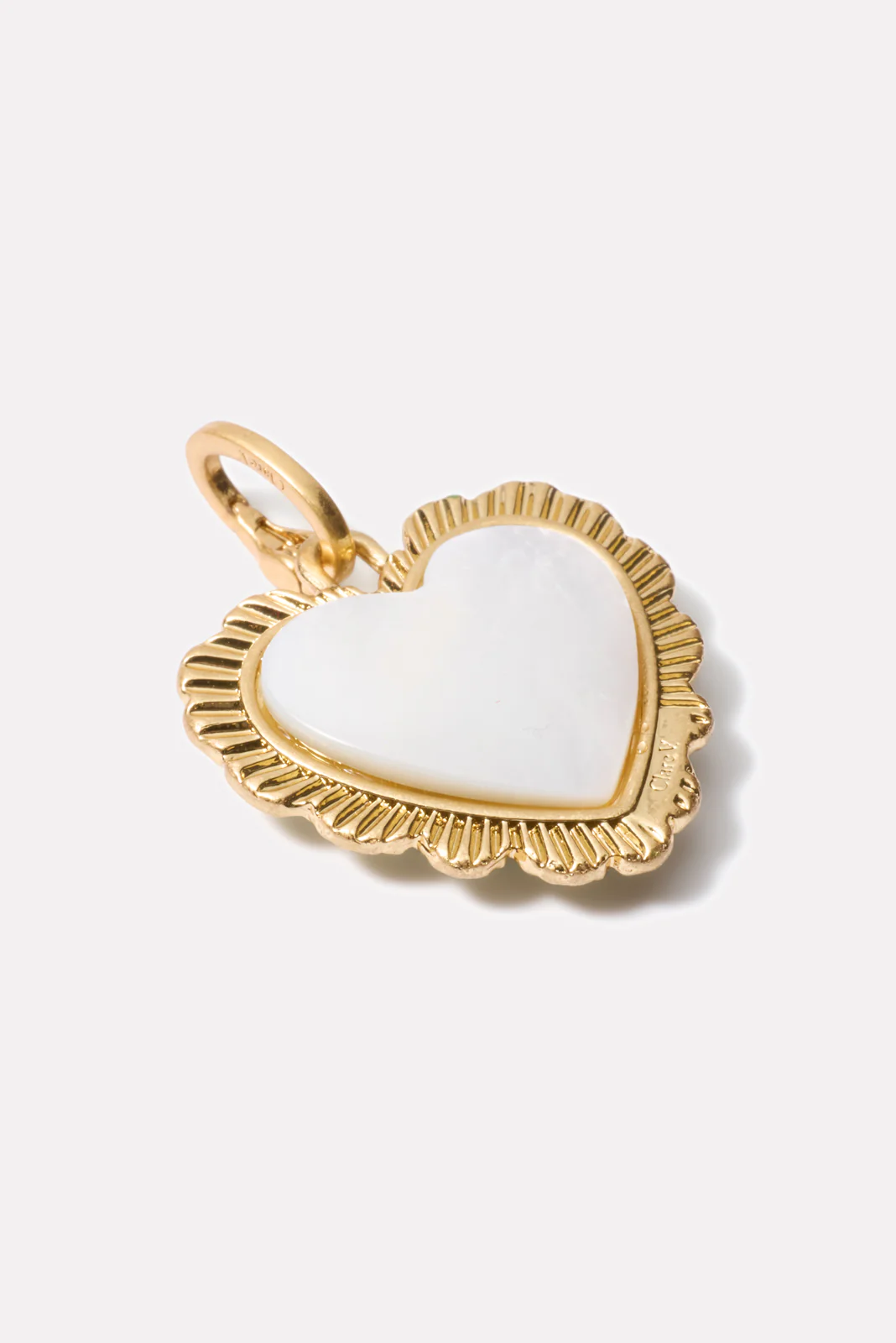 Scallop Heart Charm - Image 2