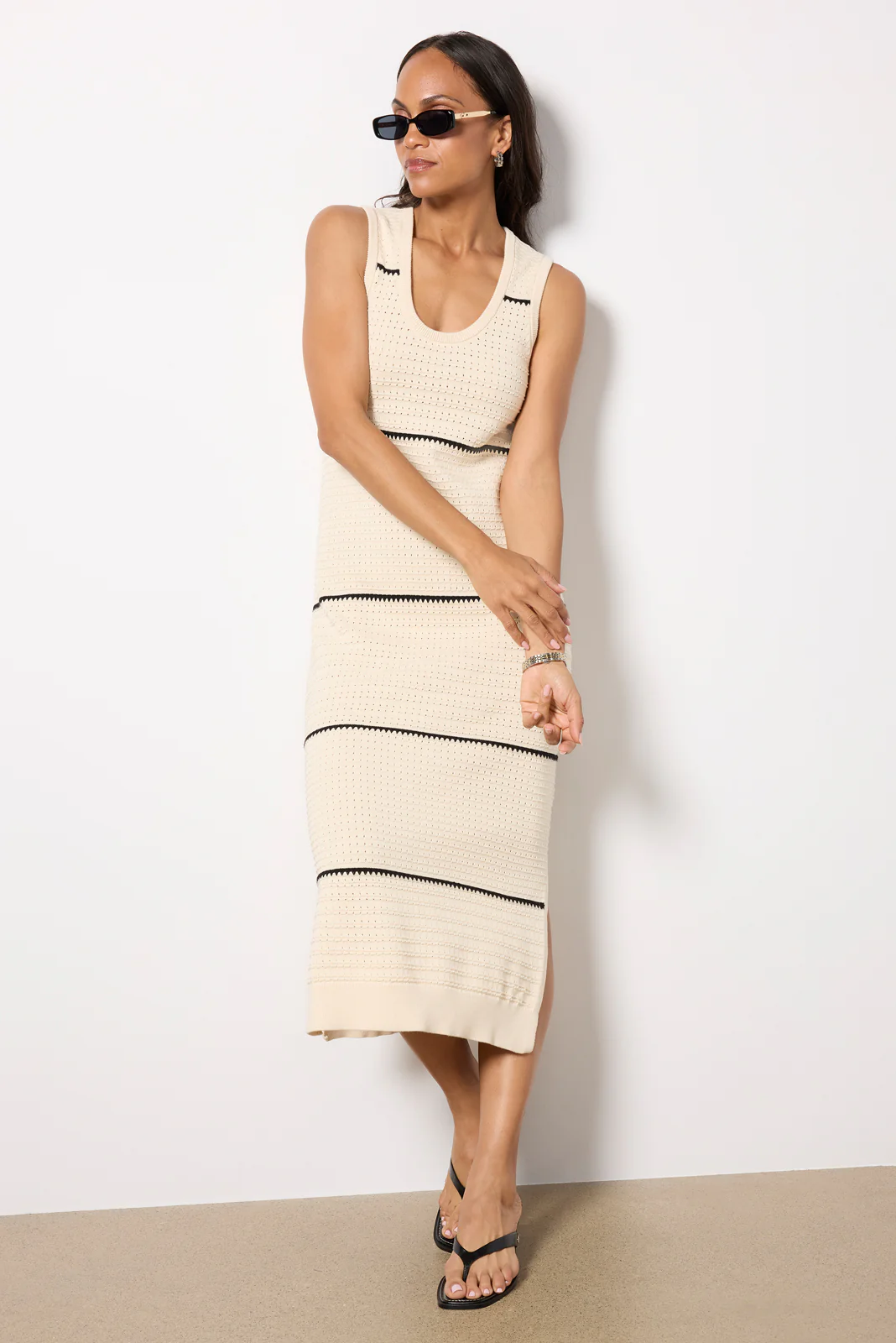 Scott Scoop Neck Midi Dress - Image 5
