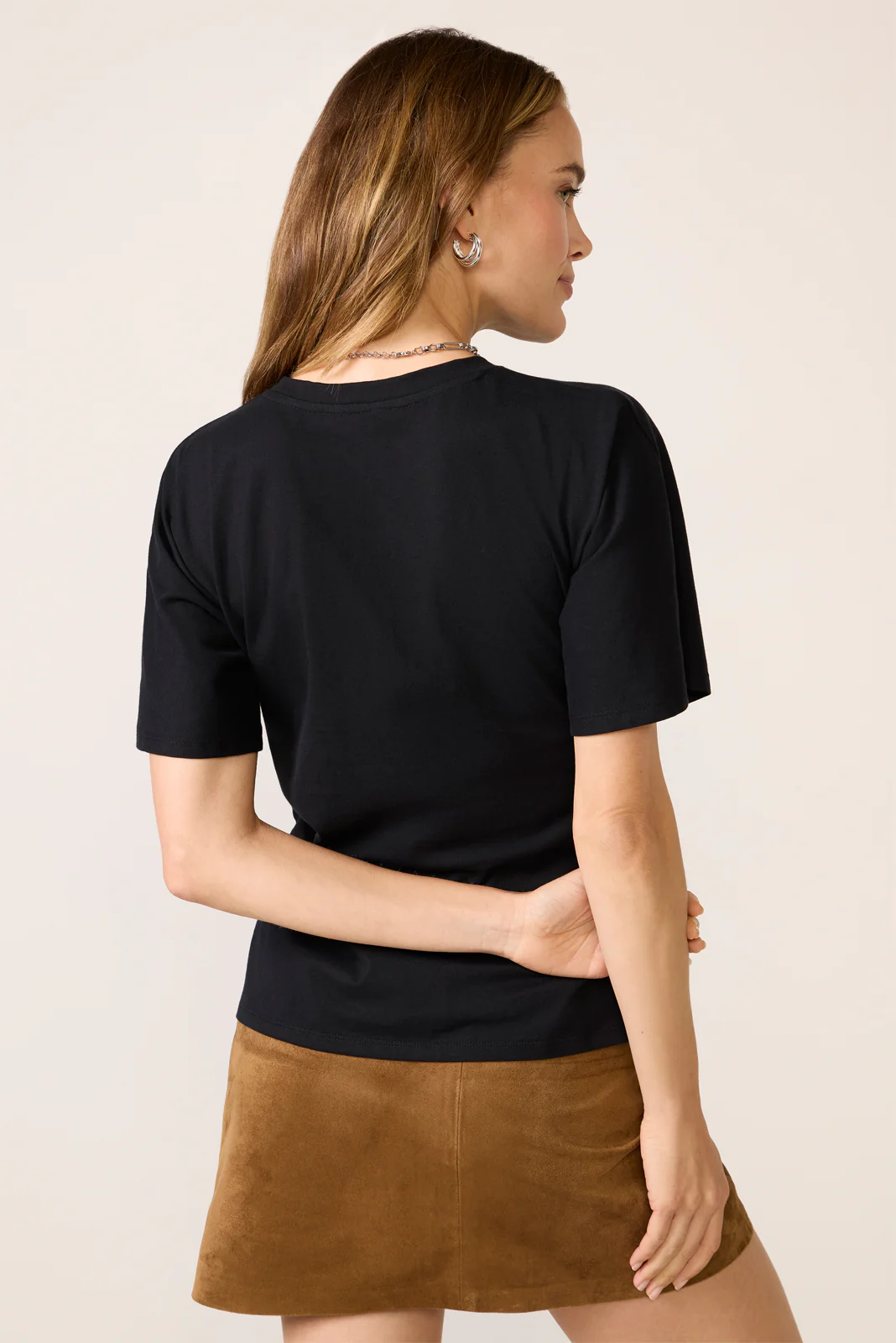 Shirred Waist Dolman Tee - Image 4