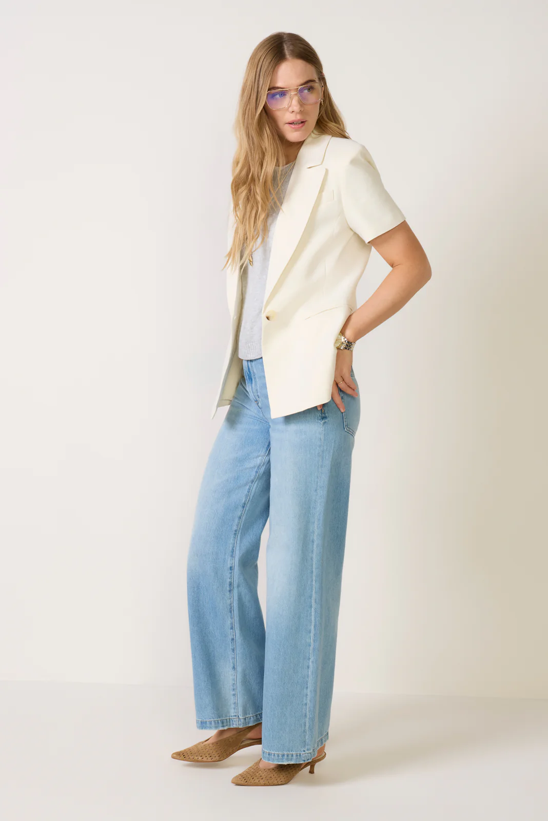 Short Sleeve Blazer - Image 2