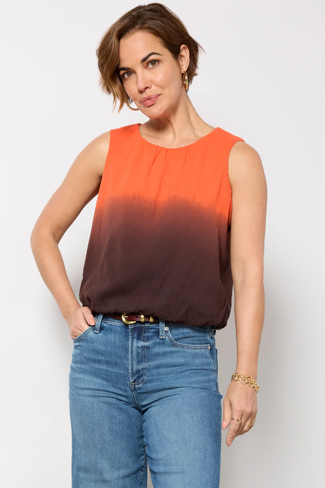 Skye Dip Dye Bubble Top - Image 3