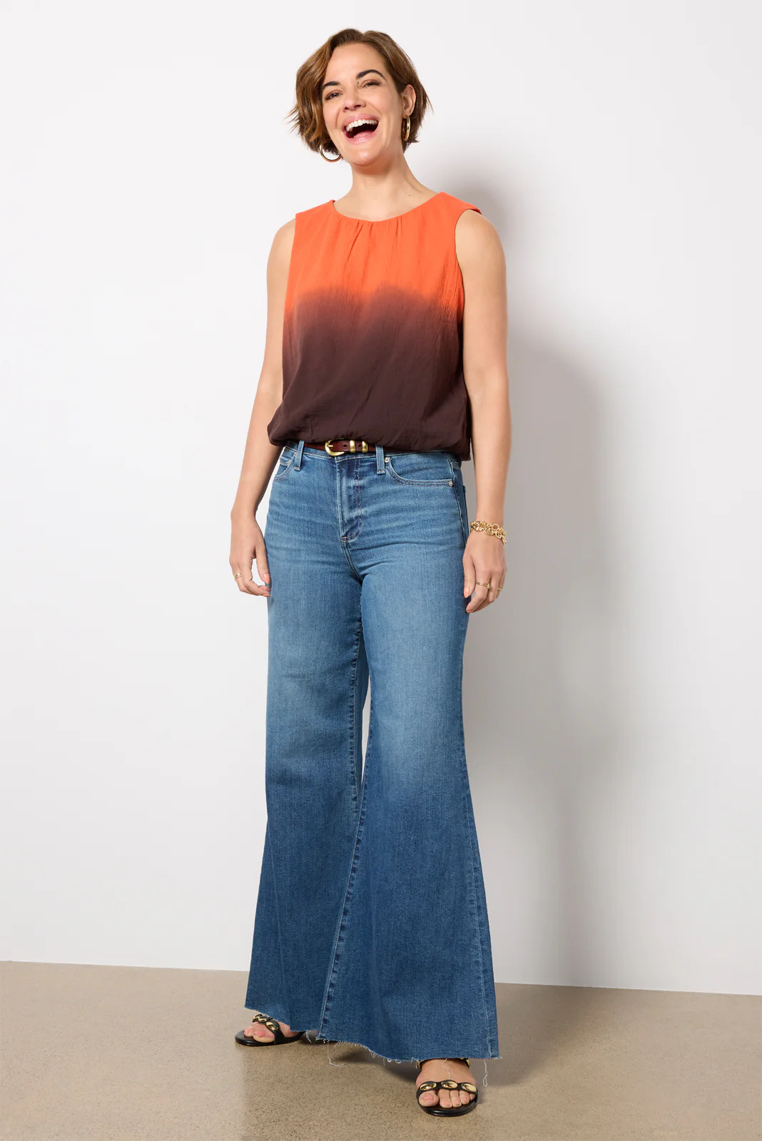 Skye Dip Dye Bubble Top - Image 5