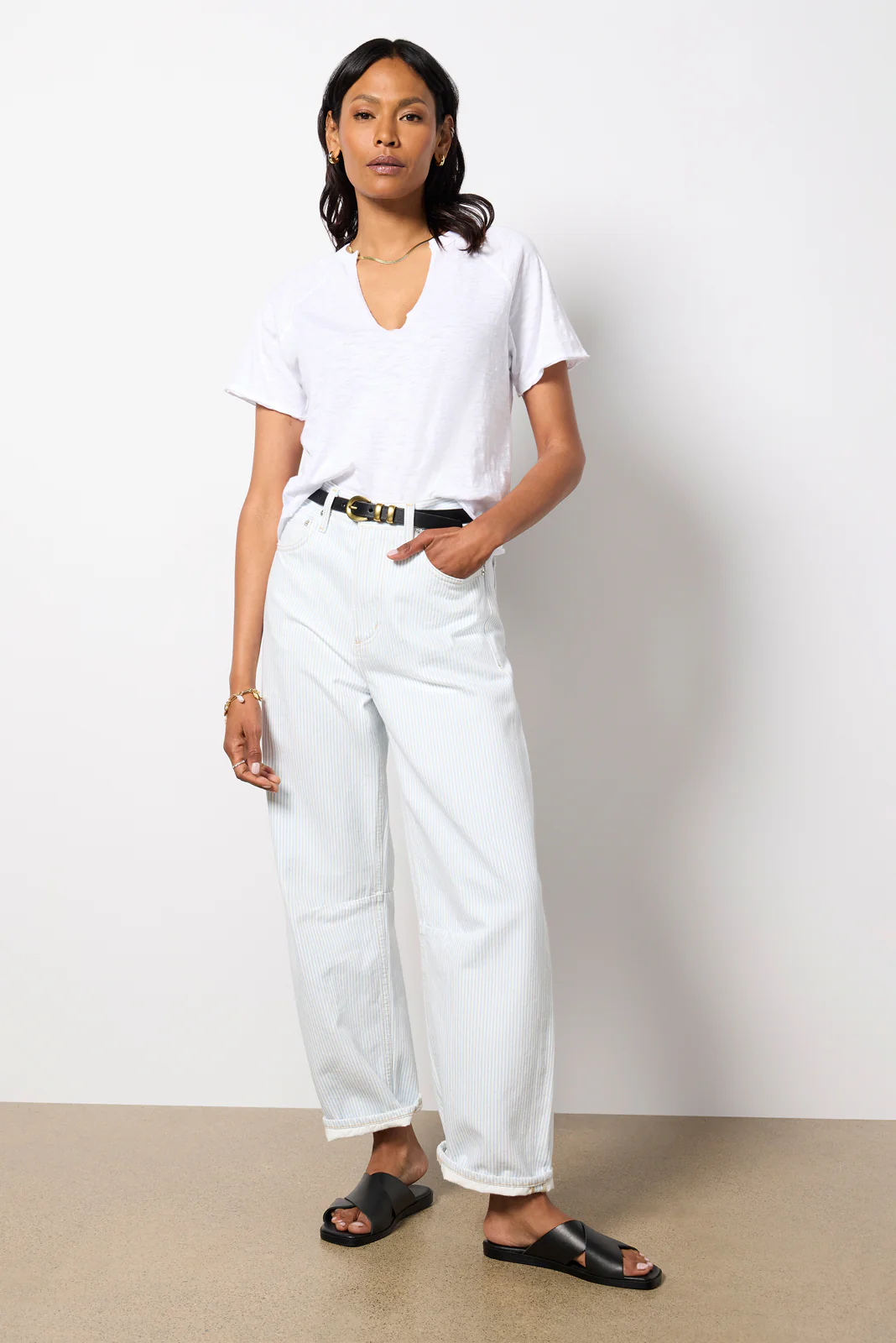Split Neck Tee - Image 3