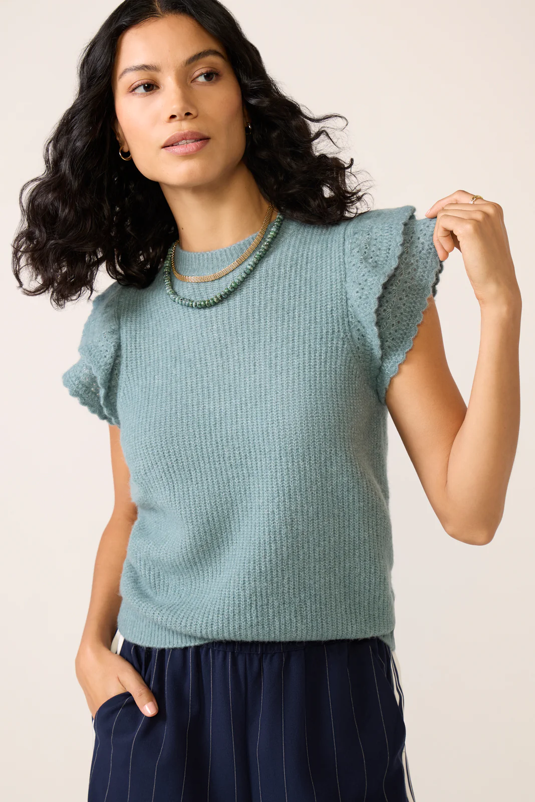 Stasia Flutter Sleeve Pullover - Image 3