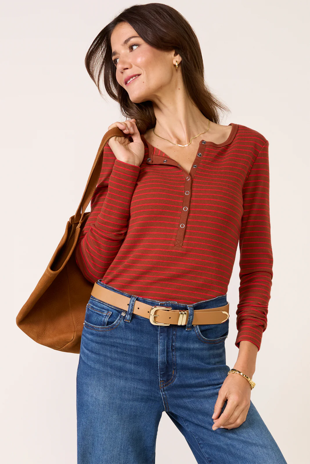 Stella Stripe Henley - Image 5