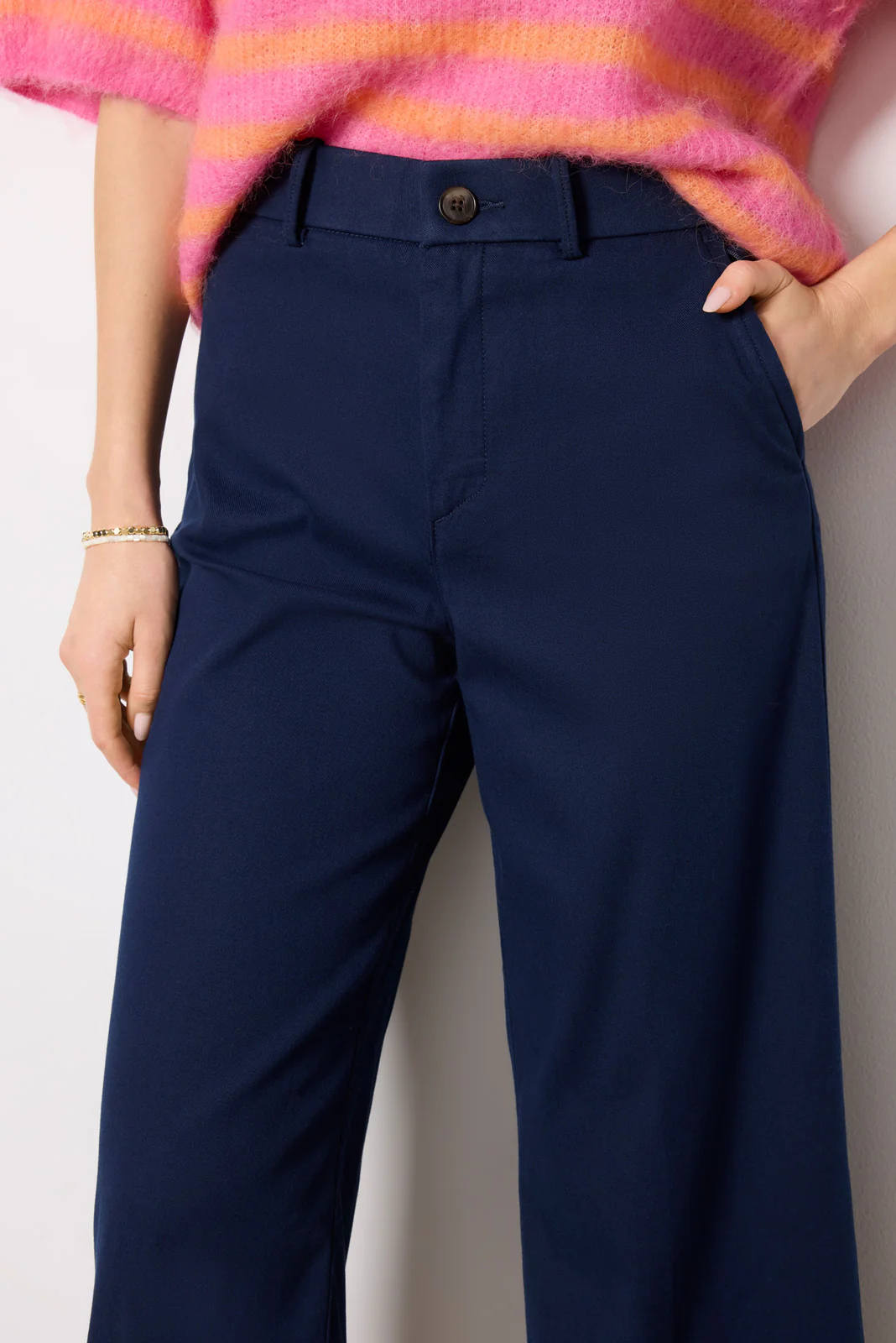 Stretch Twill Cropped Wide Leg - Image 2