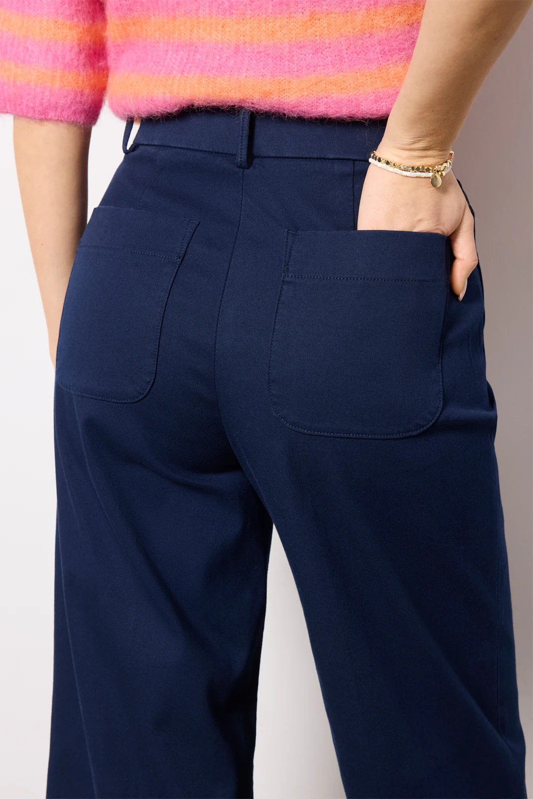 Stretch Twill Cropped Wide Leg - Image 3
