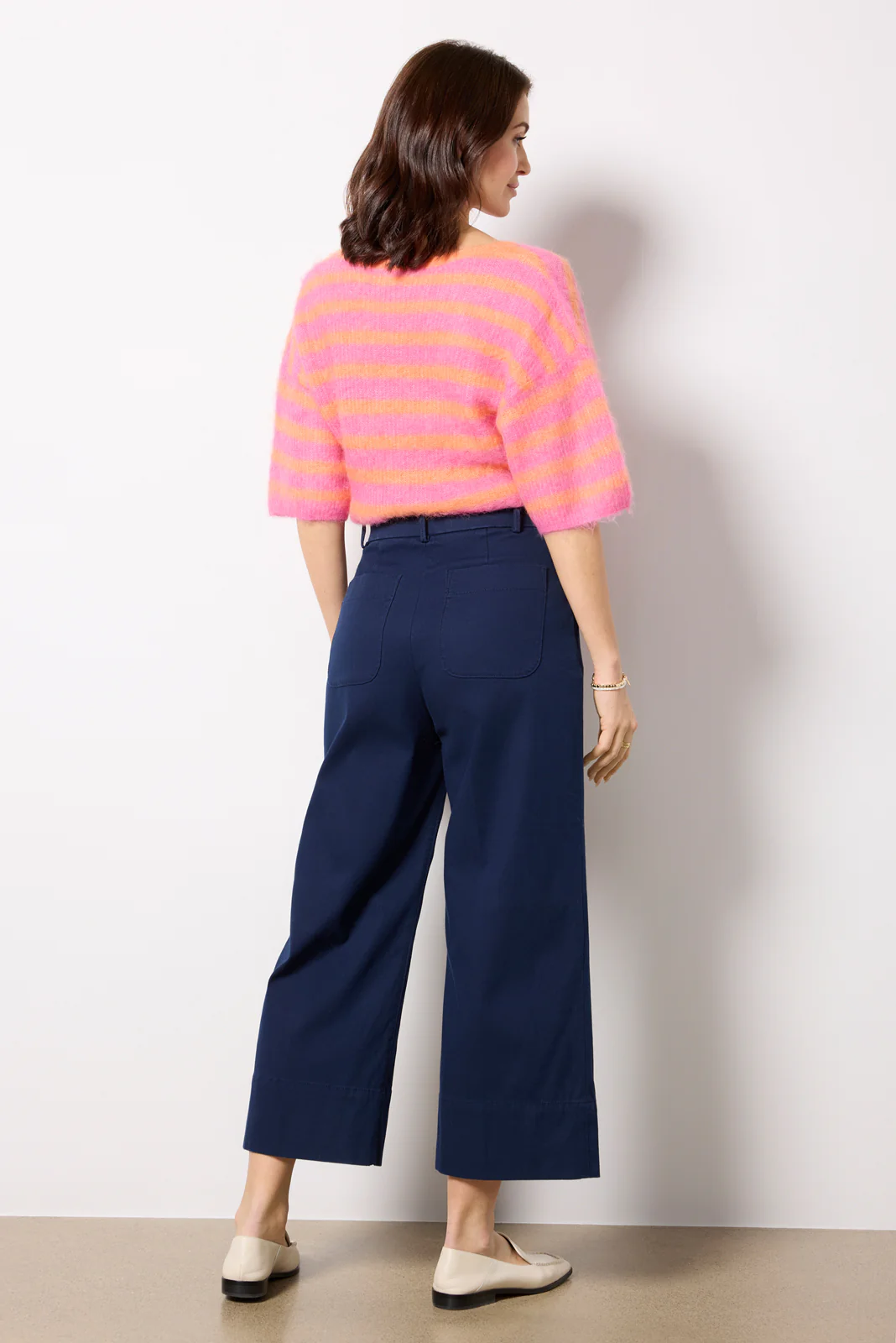 Stretch Twill Cropped Wide Leg - Image 4