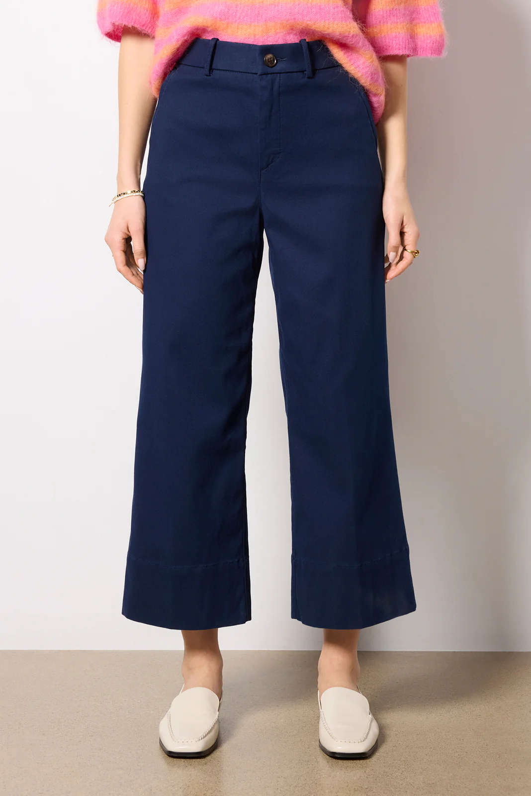 Stretch Twill Cropped Wide Leg - Image 5