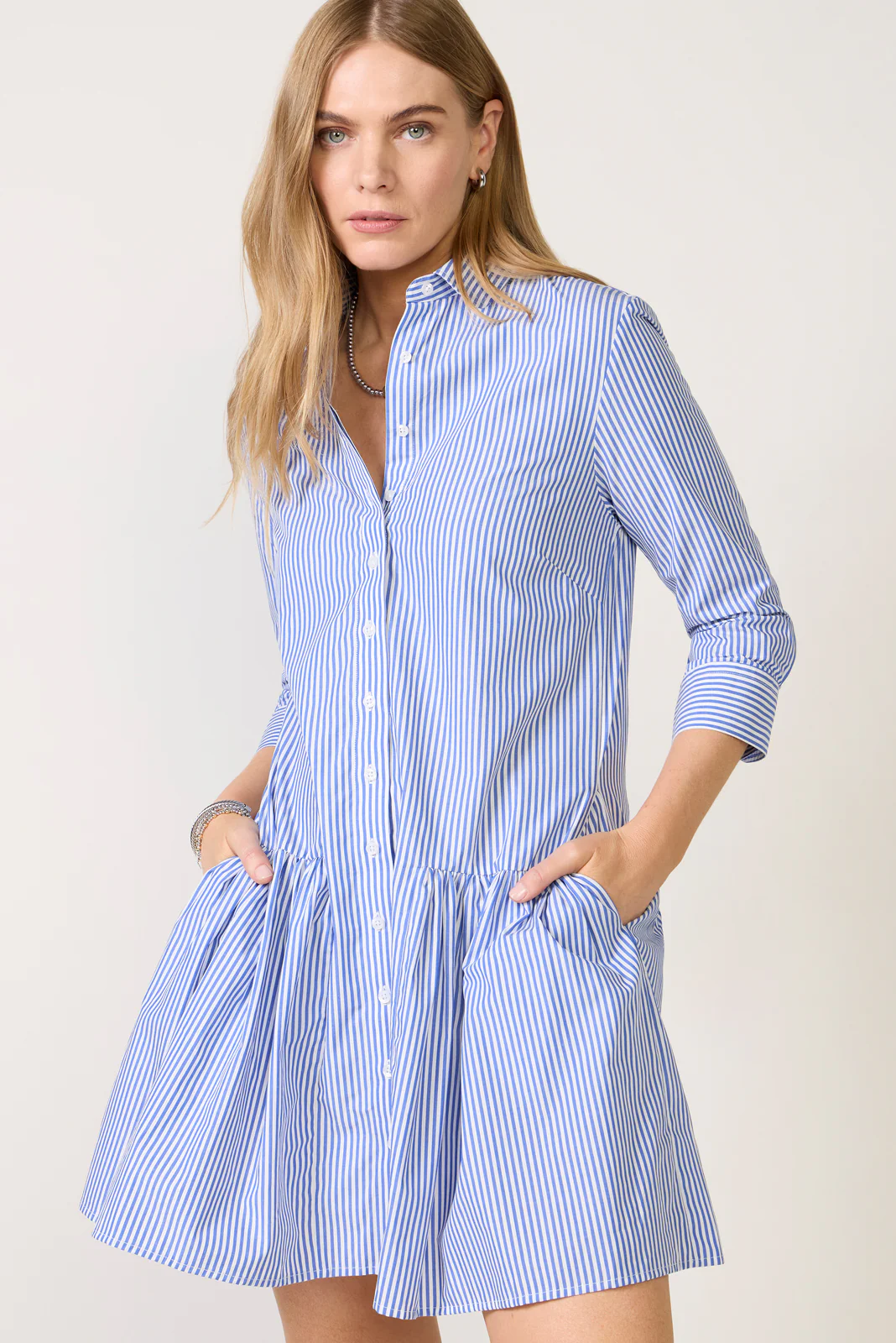 The Drop Waist Shirt Dress - Image 2