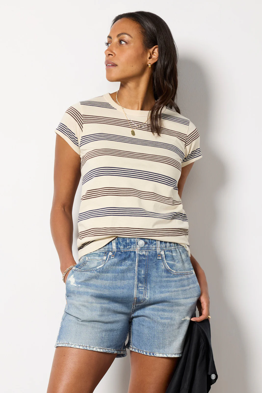 The Slub Stripe Tee - Image 6
