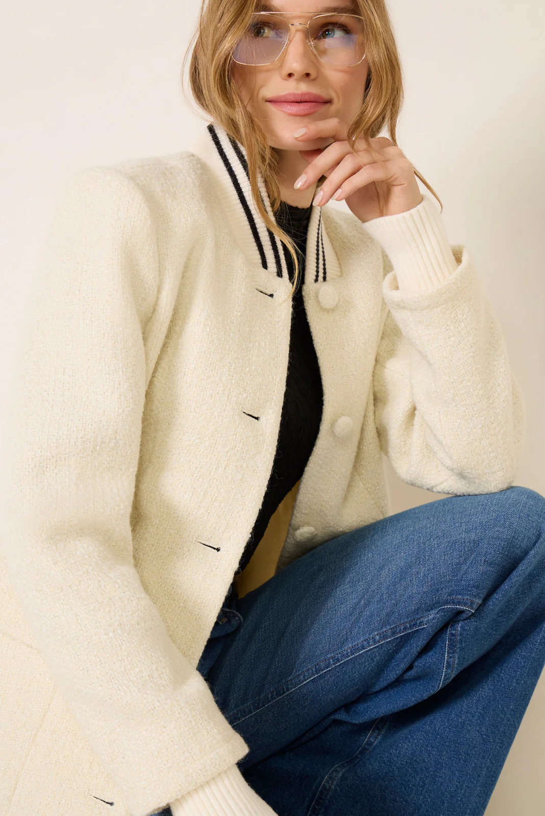 The Varsity Boucle Blazer - Image 2