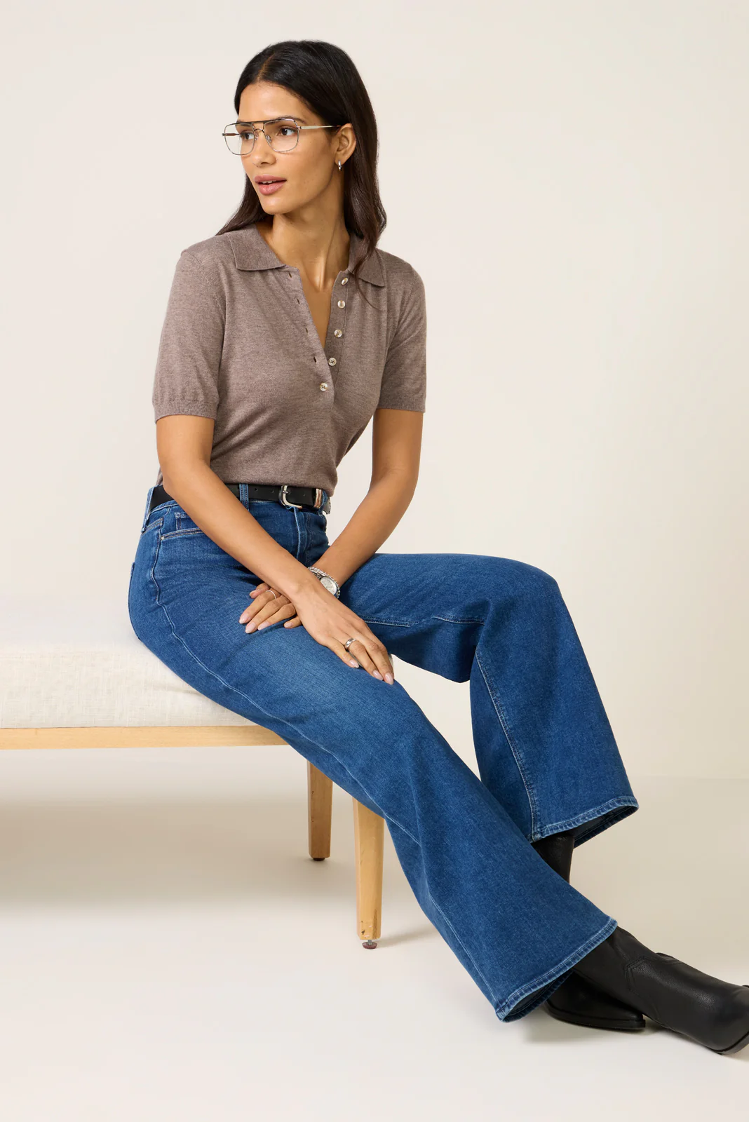 Toni Fine Knit Polo - Image 2