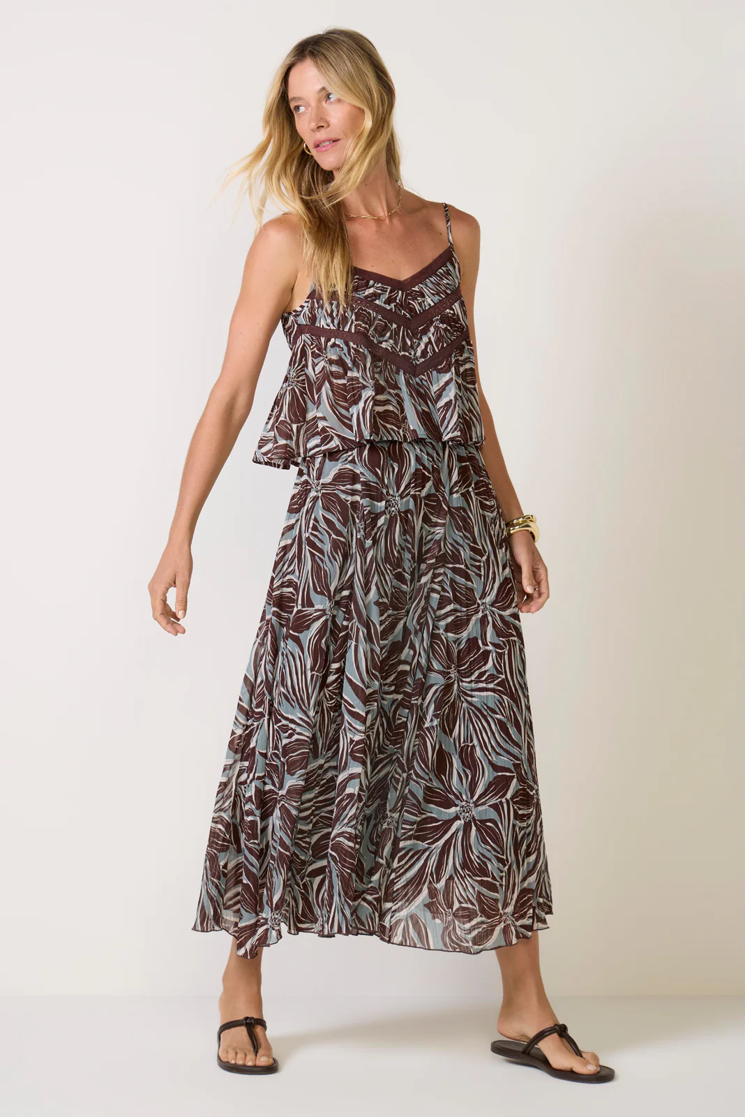 Victoria Zinn Floral Maxi Skirt - Image 6
