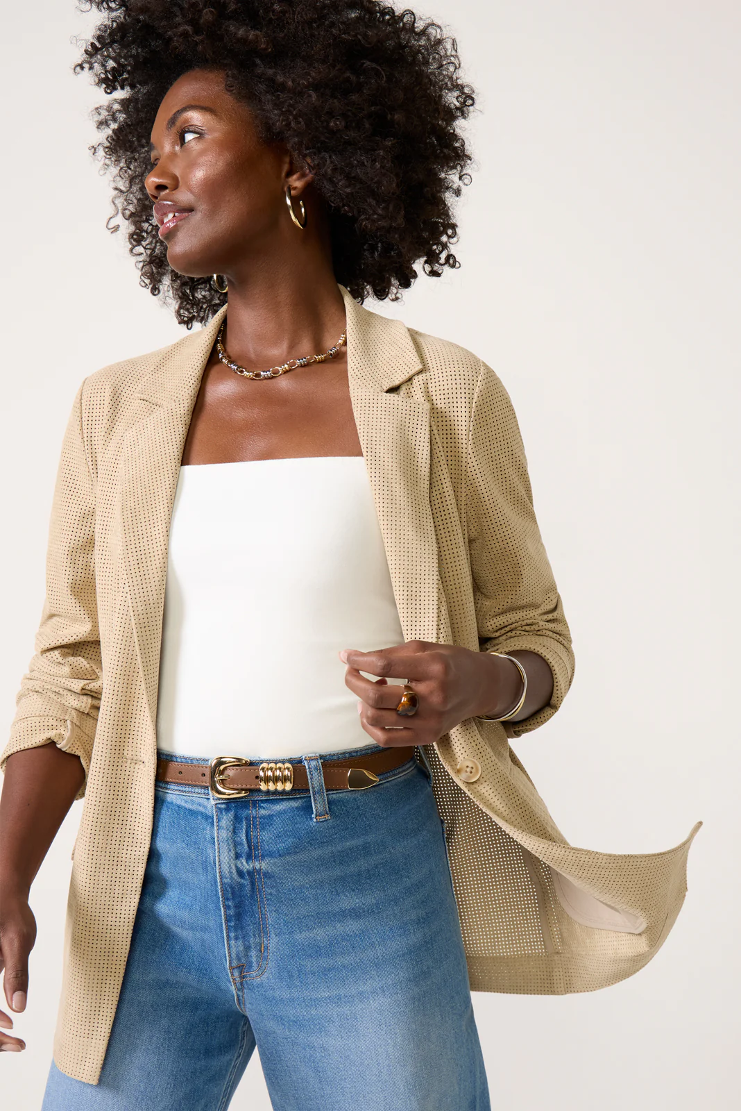 Weston Perforated Blazer - Image 5
