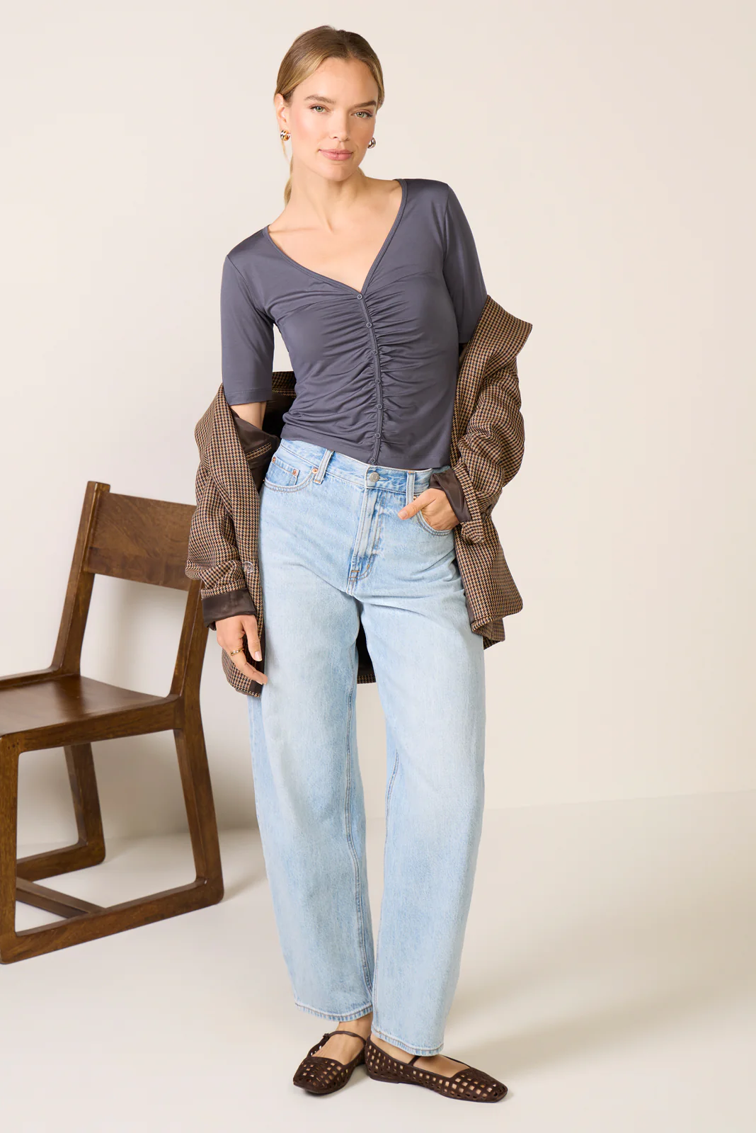 Yasmina Ruched Tee